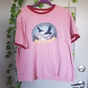 Big Sky, Montana Red Ringer Tee